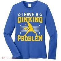I Have A Drinking Problem Pickleball Paddle Women's Long Sleeve Shirt thumb 0
