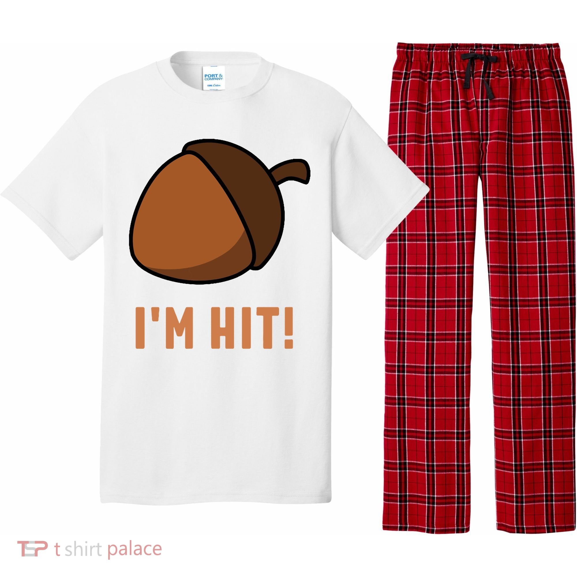 Im Hit Acorn Meme Funny Cop Parody 2024 Police Pajama Set