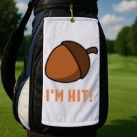 Im Hit Acorn Meme Funny Cop Parody 2024 Police Golf Towel thumb 2