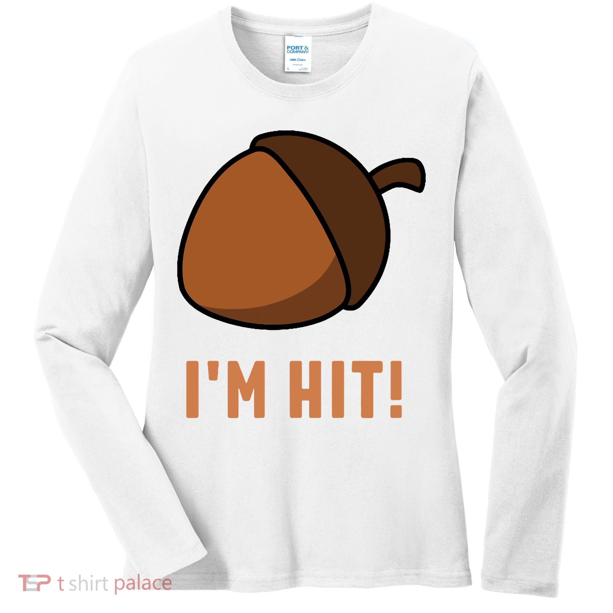 Im Hit Acorn Meme Funny Cop Parody 2024 Police Women's Long Sleeve Shirt