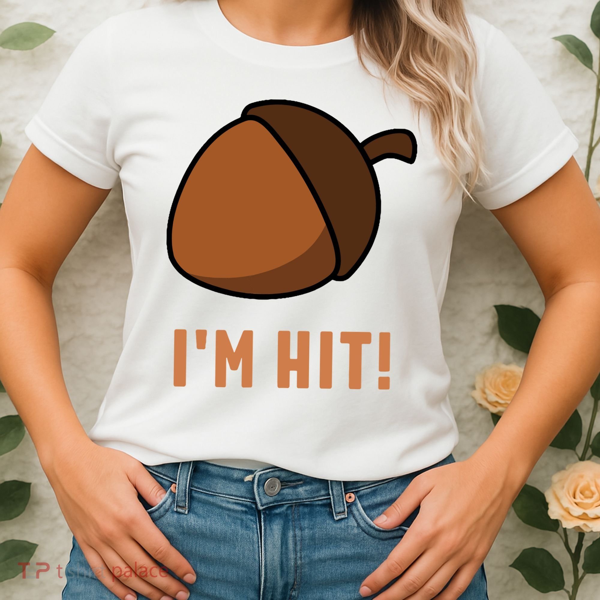 Im Hit Acorn Meme Funny Cop Parody 2024 Police Women's T-Shirt