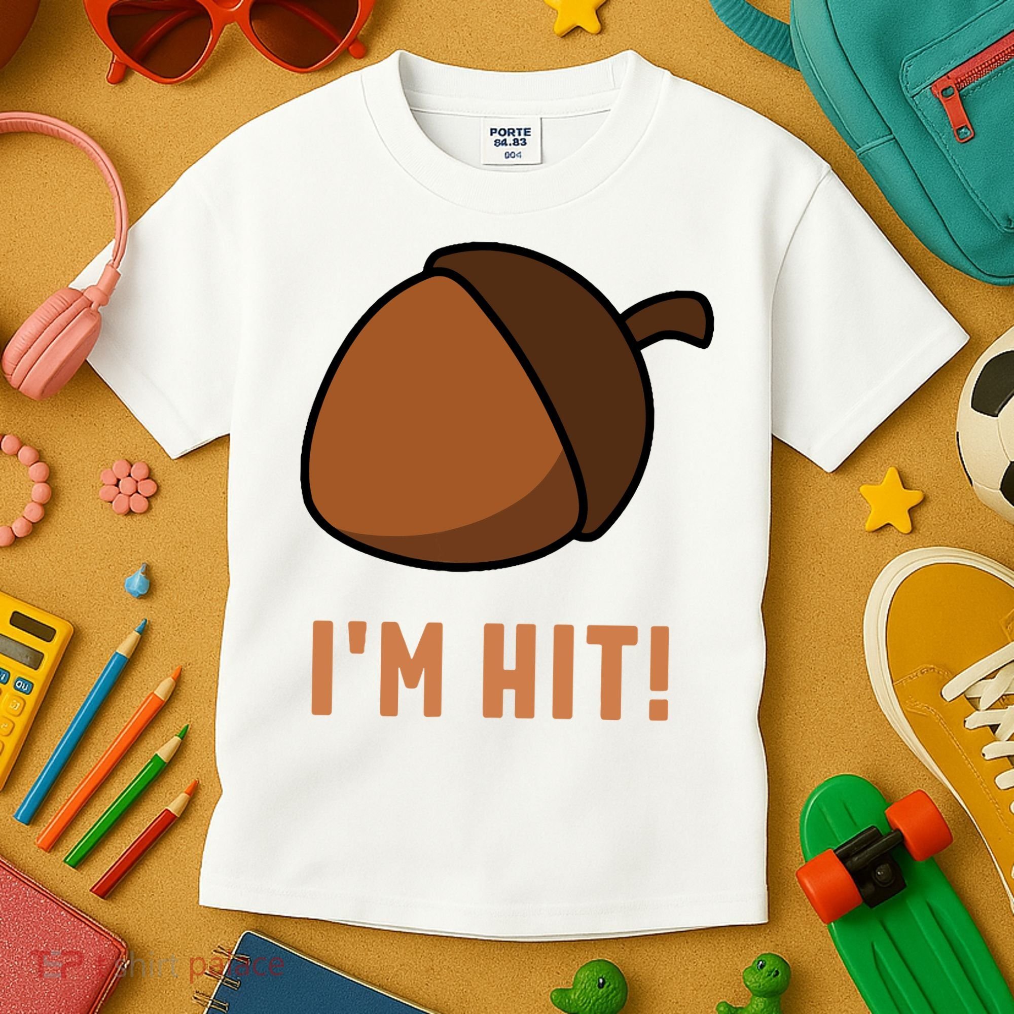 Im Hit Acorn Meme Funny Cop Parody 2024 Police Kids T-Shirt