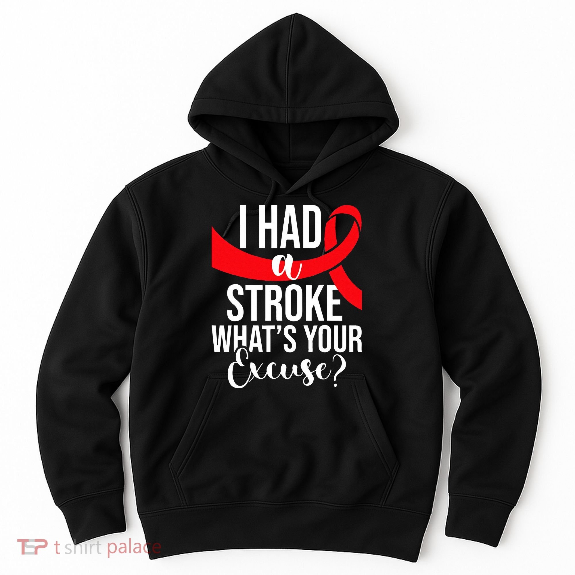I Had A Stroke Stroke Survivor Red Awareness Ribbon Hoodie