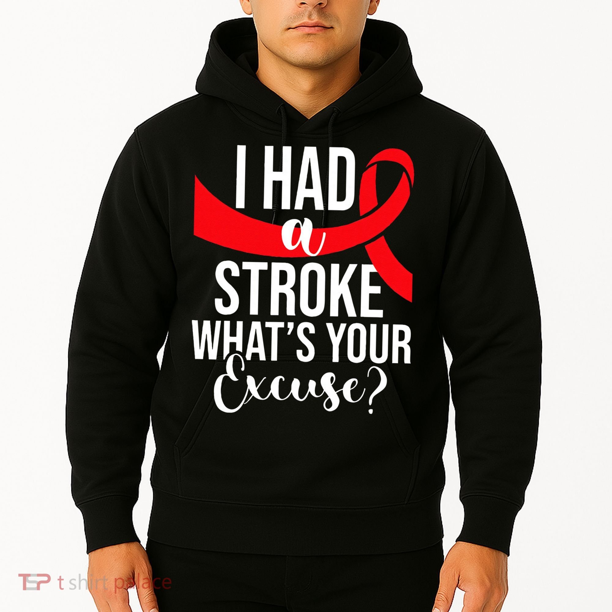 I Had A Stroke Stroke Survivor Red Awareness Ribbon Hoodie