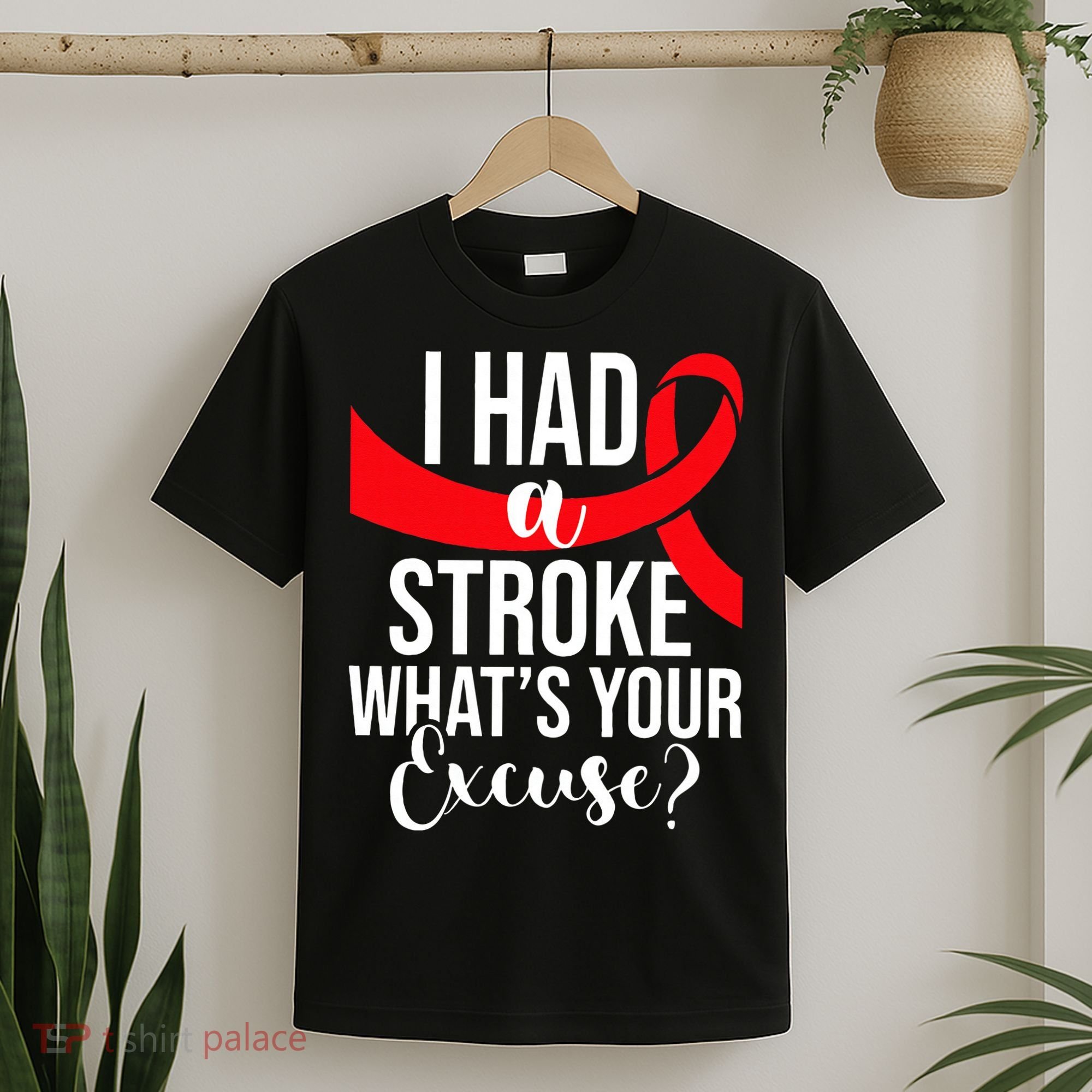 I Had A Stroke Stroke Survivor Red Awareness Ribbon T-Shirt