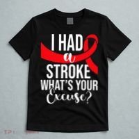 I Had A Stroke Stroke Survivor Red Awareness Ribbon T-Shirt thumb 5