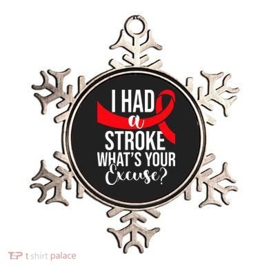 I Had A Stroke Stroke Survivor Red Awareness Ribbon Ornament