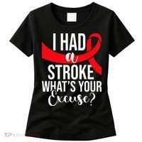 I Had A Stroke Stroke Survivor Red Awareness Ribbon Women's T-Shirt thumb 0
