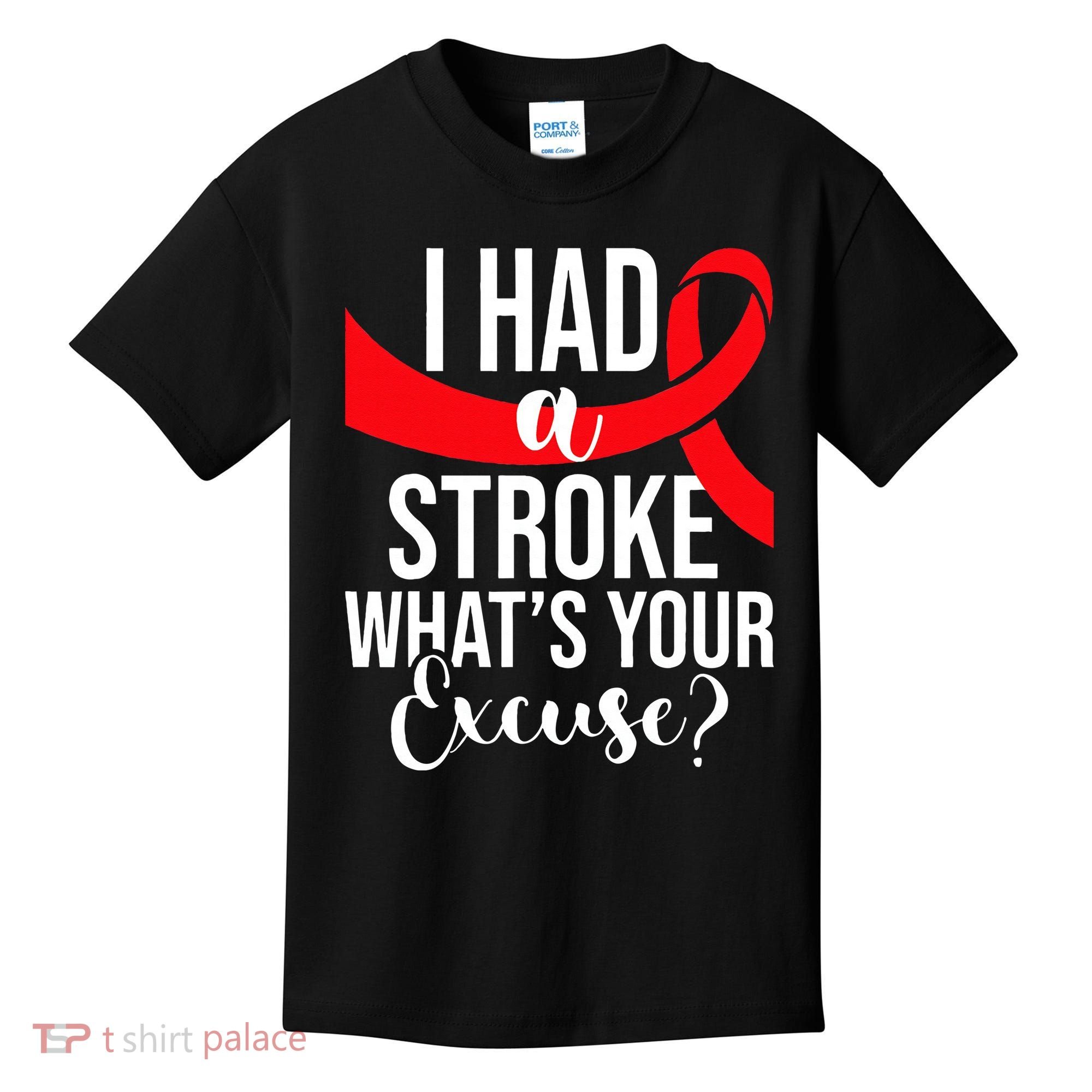 I Had A Stroke Stroke Survivor Red Awareness Ribbon Kids T-Shirt