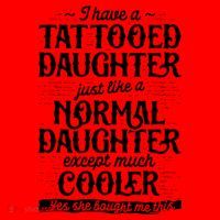I Have A Tattooed Daughter Just Like A Normal Daughter Except Much Cooler Santa Hat thumb 1