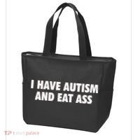 I Have Autism And Eat Ass Tote Bag thumb 3