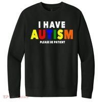 I Have Autism Please Be Patient V.I.T. Fleece Crew Sweatshirt thumb 0