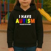 I Have Autism Please Be Patient Kids Hoodie thumb 3