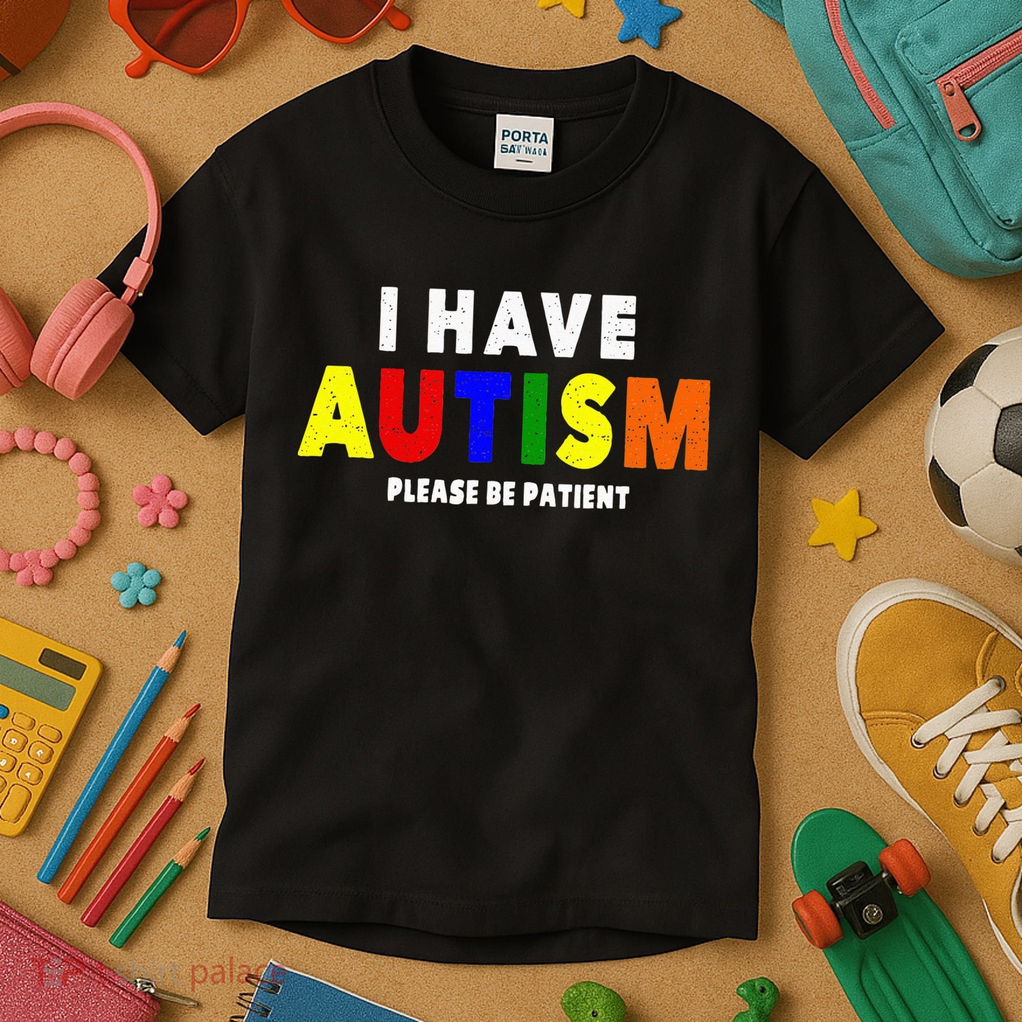 I Have Autism Please Be Patient Kids T-Shirt