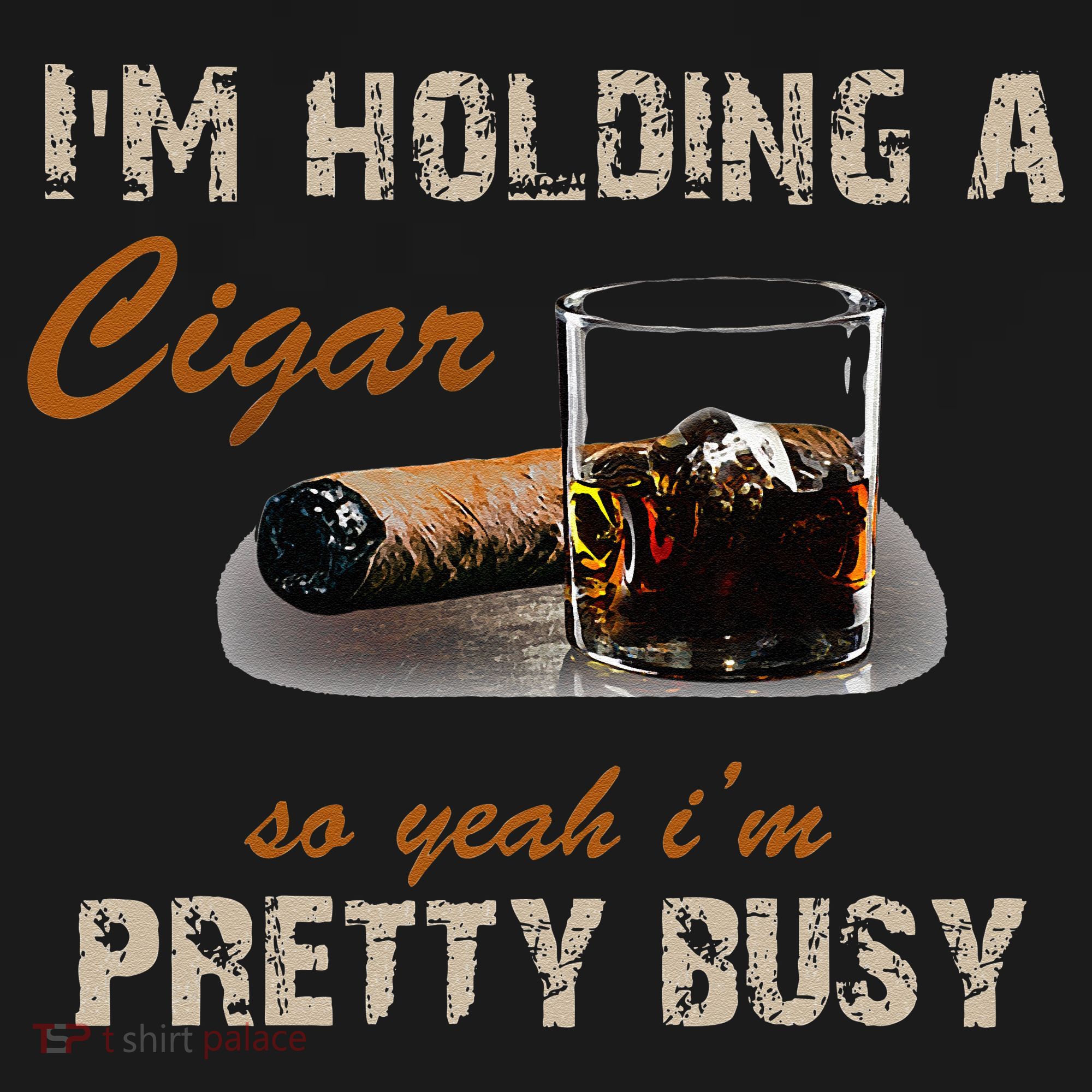IM Holding A Cigar So Yeah IM Pretty Busy Cigar USA-Made Doggie Bandana