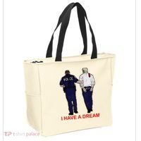 I Have A Dream Police Arrest Trump Tote Bag thumb 2