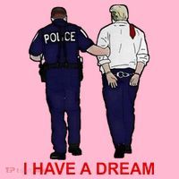 I Have A Dream Police Arrest Trump Coaster thumb 2