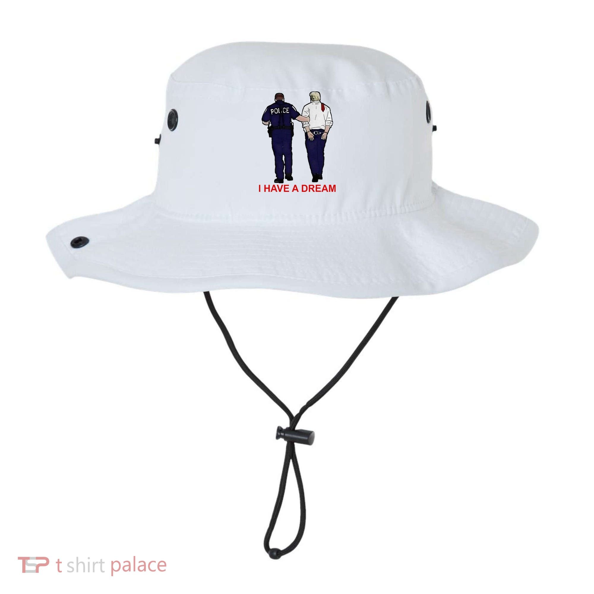 I Have A Dream Police Arrest Trump Bucket Hat