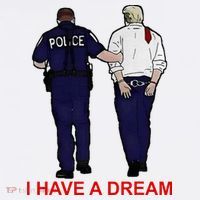 I Have A Dream Police Arrest Trump Women's Hoodie thumb 2