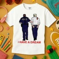 I Have A Dream Police Arrest Trump Kids T-Shirt thumb 3