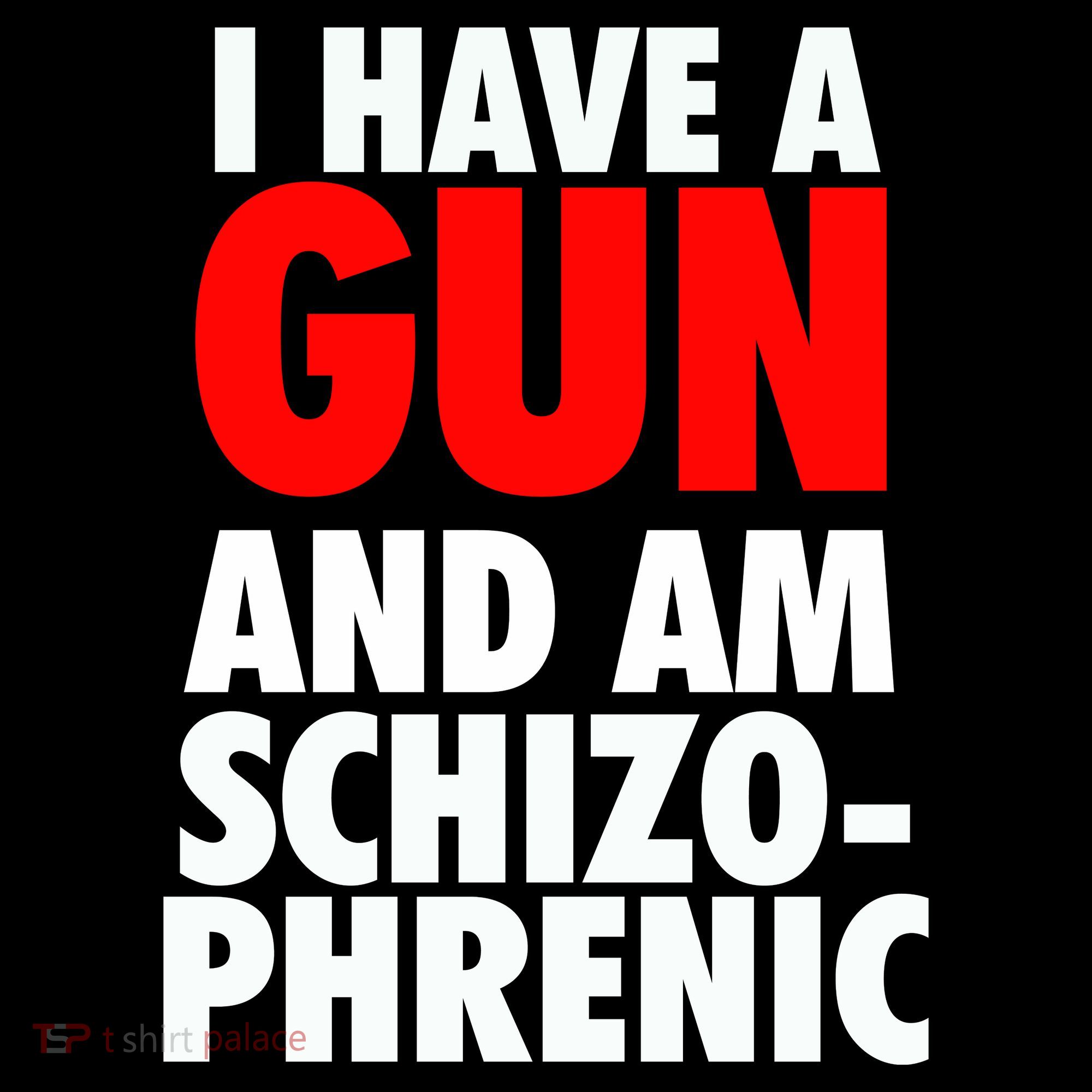 I Have A Gun And Am Schizophrenic Coffee Mug