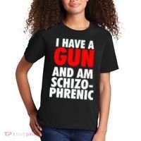 I Have A Gun And Am Schizophrenic Kids T-Shirt thumb 2