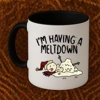 I'm Having A Meltdown Funny Snowman Coffee Mug thumb 2