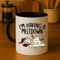 I'm Having A Meltdown Funny Snowman Coffee Mug thumb 4