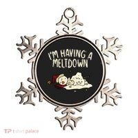 I'm Having A Meltdown Funny Snowman Ornament thumb 0