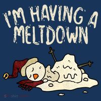 I'm Having A Meltdown Funny Snowman Hoodie thumb 7