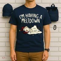 I'm Having A Meltdown Funny Snowman T-Shirt thumb 6