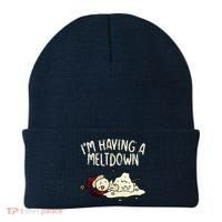 I'm Having A Meltdown Funny Snowman Beanie thumb 0