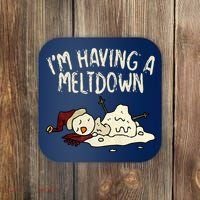 I'm Having A Meltdown Funny Snowman Coaster thumb 0