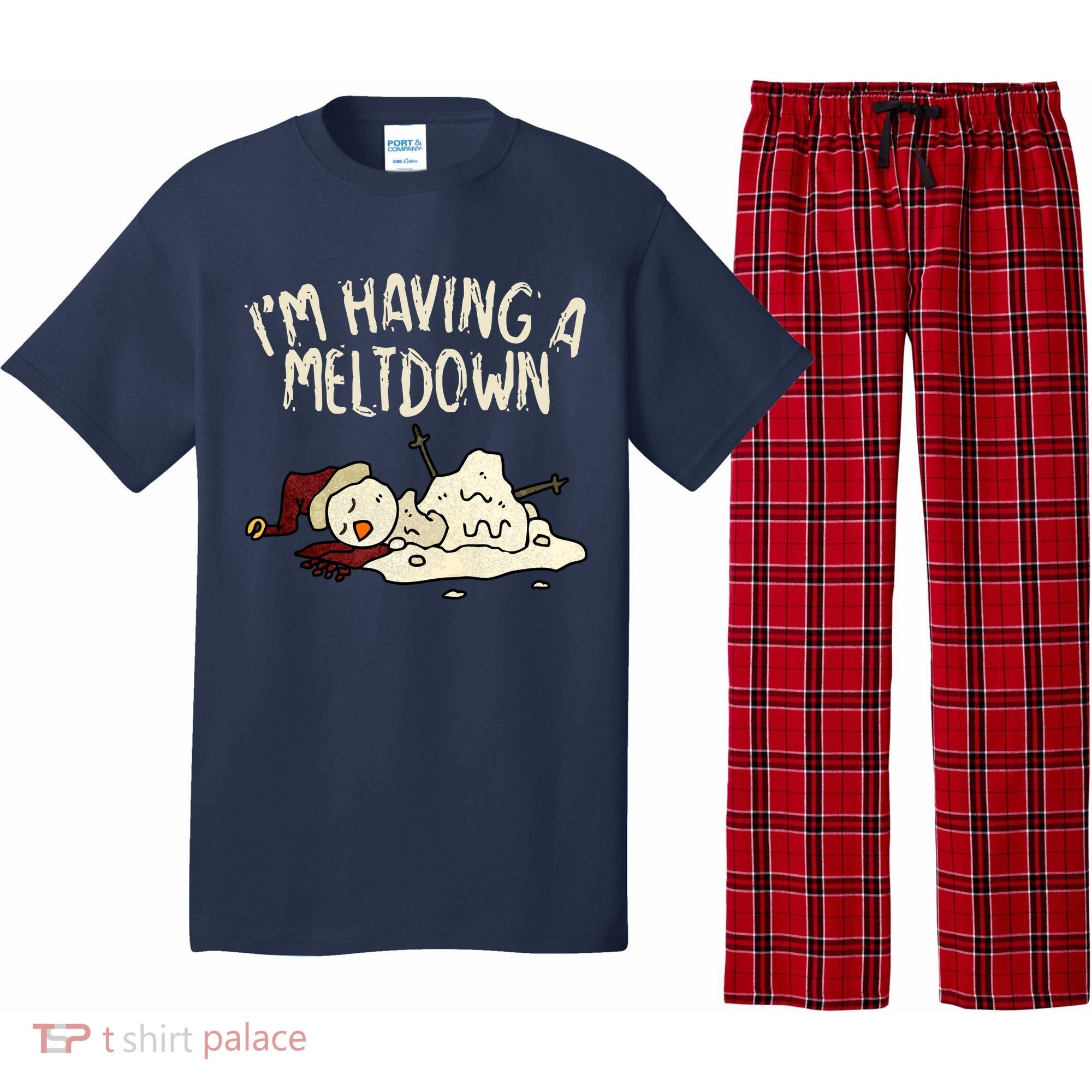 I'm Having A Meltdown Funny Snowman Pajama Set