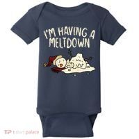 I'm Having A Meltdown Funny Snowman Baby Bodysuit thumb 0