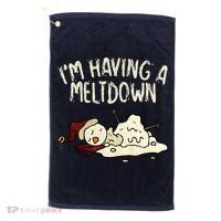 I'm Having A Meltdown Funny Snowman Golf Towel thumb 0