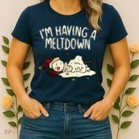 I'm Having A Meltdown Funny Snowman Women's T-Shirt thumb 2