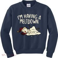 I'm Having A Meltdown Funny Snowman Kids Sweatshirt thumb 0