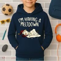 I'm Having A Meltdown Funny Snowman Kids Hoodie thumb 2