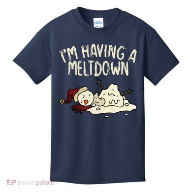 I'm Having A Meltdown Funny Snowman Kids T-Shirt