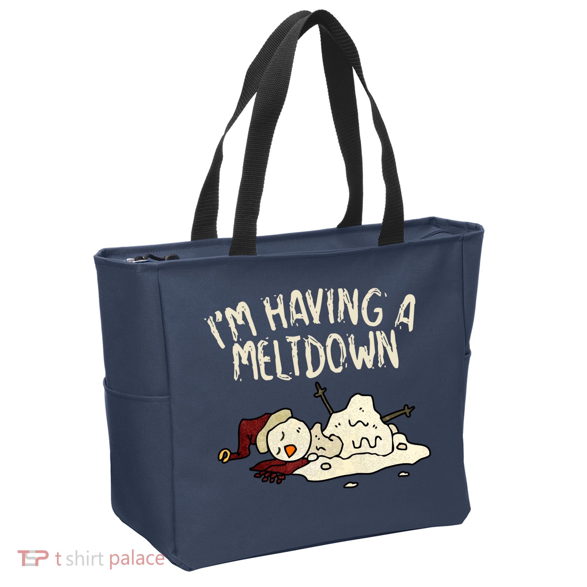 I'm Having A Meltdown Funny Snowman Tote Bag