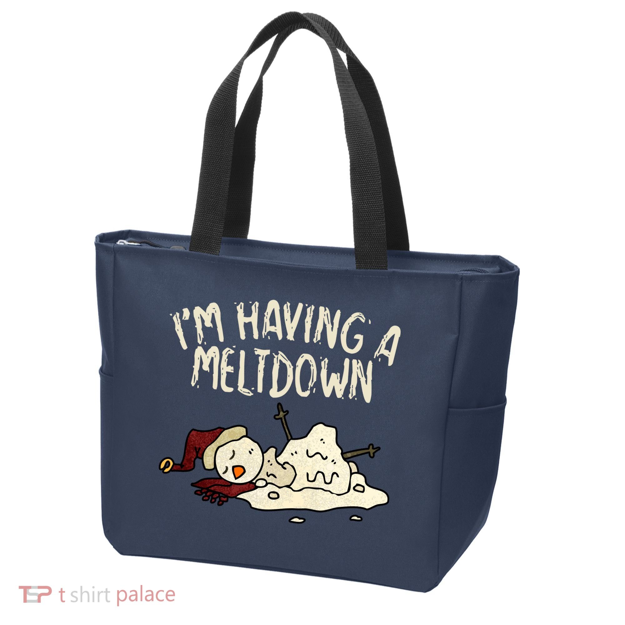 I'm Having A Meltdown Funny Snowman Tote Bag