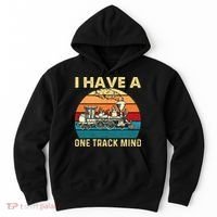 I Have A One Track Mind Trainspotter Model Train Railroad Hoodie thumb 0