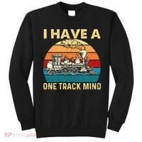 I Have A One Track Mind Trainspotter Model Train Railroad Sweatshirt thumb 0