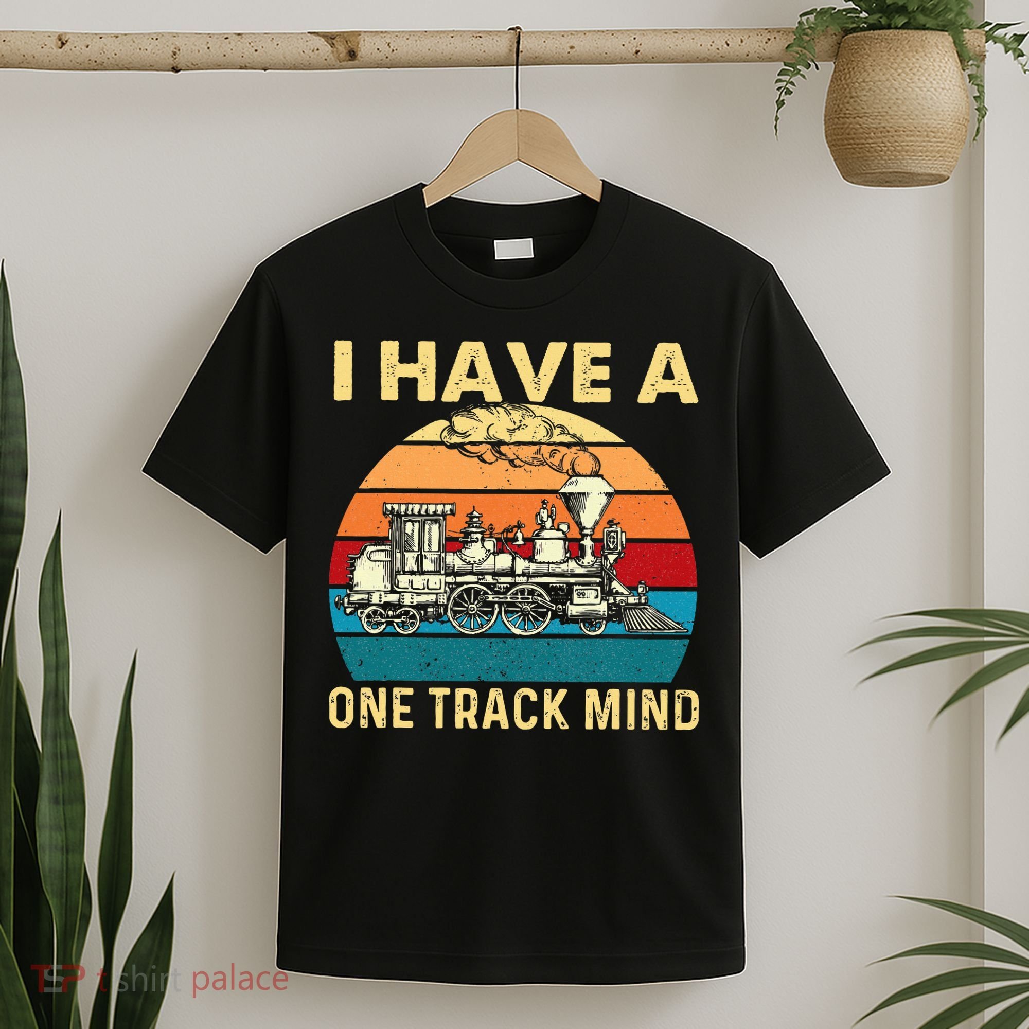 I Have A One Track Mind Trainspotter Model Train Railroad T-Shirt