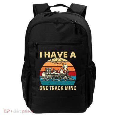 I Have A One Track Mind Trainspotter Model Train Railroad Backpack