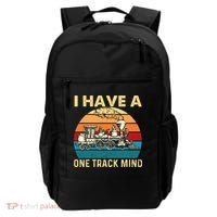I Have A One Track Mind Trainspotter Model Train Railroad Backpack thumb 0