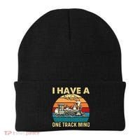 I Have A One Track Mind Trainspotter Model Train Railroad Beanie thumb 0