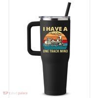 I Have A One Track Mind Trainspotter Model Train Railroad 40oz Vacuum Insulated Stainless Steel Travel Tumbler thumb 2