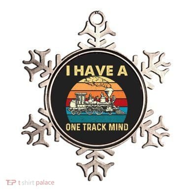 I Have A One Track Mind Trainspotter Model Train Railroad Ornament